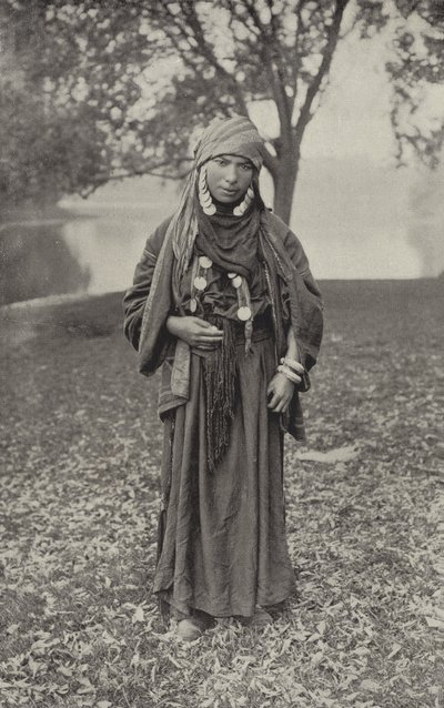 En beduinsk kvinde i ørkenen af American Photographer