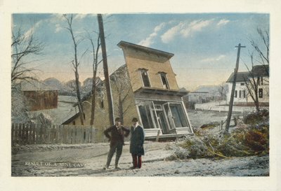 Amerikansk kulminedrift: Resultatet af en minehule (farvefoto) af American Photographer