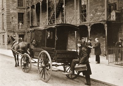 En ambulance på Bellevue Hospital, New York City, 1896 af American Photographer