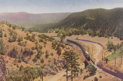 Apache Canyon, mellem Las Vegas og Lamy, New Mexico (farvefoto) af American Photographer