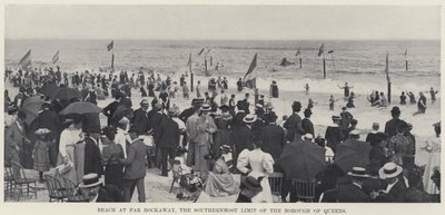 Stranden ved Far Rockaway, den sydligste grænse for Queens bydel (s/h foto) af American Photographer