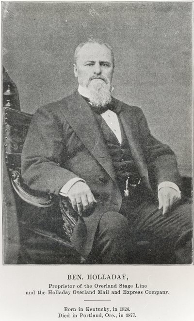 Ben Holladay (1824-77) (s/h-foto) af American Photographer