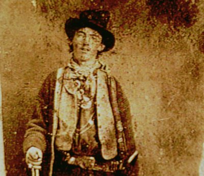 Billy The Kid (1859-81) ca. 1880 (kopi af den originale tintype) af American Photographer