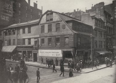 Boston: Old Corner Bookstore, bygget i 1712 (s/h-foto) af American Photographer
