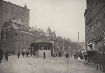 Boston: Scollay Square og indgangen til East Boston Tunnel (s/h-foto) af American Photographer