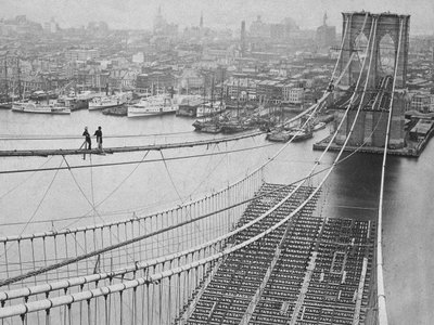 Brooklyn Bridge, 1883 af American Photographer