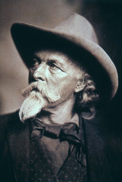 Buffalo Bill (1846-1917) i sine sidste år (s/h foto) af American Photographer