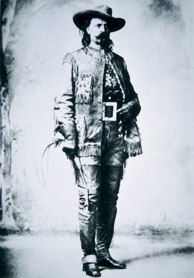 Buffalo Bill Cody (1846-1917) (s/h-billede) af American Photographer