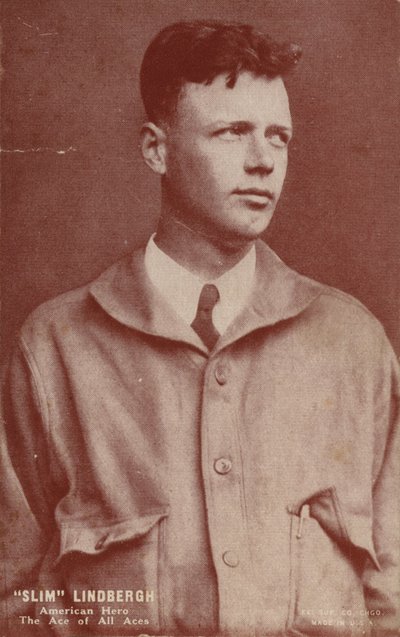 Charles Lindbergh, amerikansk flyver, der foretog den første transatlantiske soloflyvning af American Photographer
