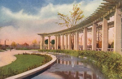 Chicago: Pergola i Douglas Park (farvefoto) af American Photographer