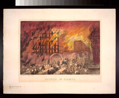 Chicago in Flames, 1871 af American Photographer