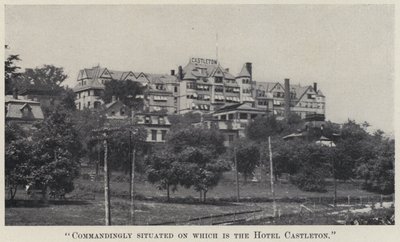 "Befalende beliggende, hvor er Hotel Castleton" (s/h-billede) af American Photographer