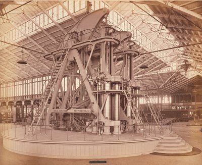 Corliss Engine, Centennial International Exhibition, Philadelphia, 1876 (albumin print) af American Photographer