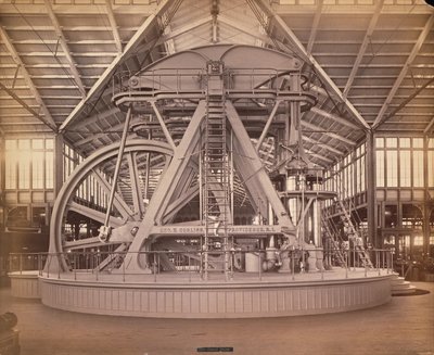 Corliss Engine, Centennial International Exhibition, Philadelphia, 1876 (albumin print) af American Photographer