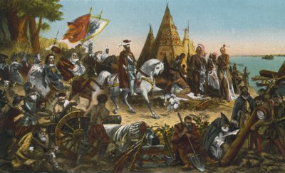 De Sotos opdagelse af Mississippi-floden, maj 1541 (farvefoto) af American Photographer