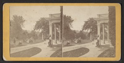 East Lawn and Portico, Oneida Community, New York State, ca. 1870 (s/h-foto) af American Photographer
