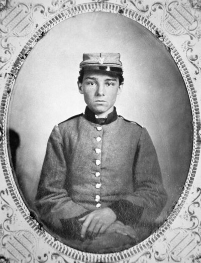 Edwin Tennison, soldat fra den konfødererede hær (s/h-billede) af American Photographer