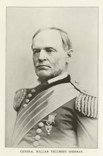 General William Tecumseh Sherman (sort-hvidt fotografi) af American Photographer