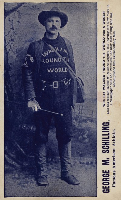 George M Schilling, berømt amerikansk atlet (s/h-foto) af American Photographer