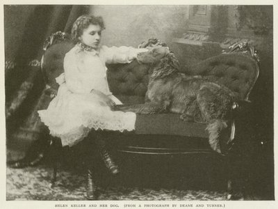 Helen Keller og hendes hund af American Photographer