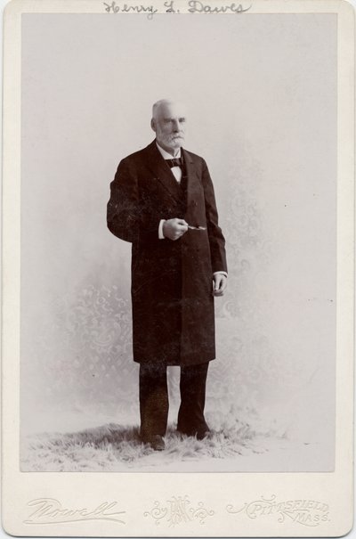 Henry Laurens Dawes (1816-1903), amerikansk senator, foto af Nowell, Pittsfield, Massachusetts (albumfoto) af American Photographer