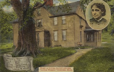 Louisa M Alcotts hjem og hendes Little Women, Concord, Massachusetts, USA (farvefoto) af American Photographer