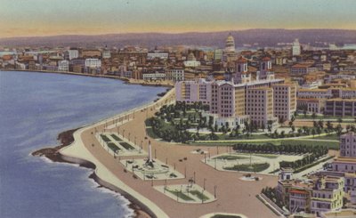 Hotel Nacional, Parque del Maine, National Hotel, Maine Park (farvet foto) af American Photographer