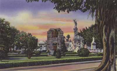 Interior del Cementerio, Interior of Cemetery (farvet foto) af American Photographer