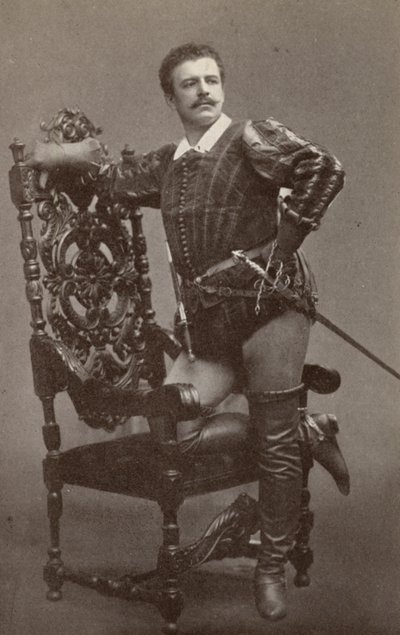 Jean de Reszke, som Raoul, i "Les Huguenots" (s/h-foto) af American Photographer