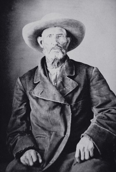 Jim Bridger (1804-81) (s/hvid foto) af American Photographer