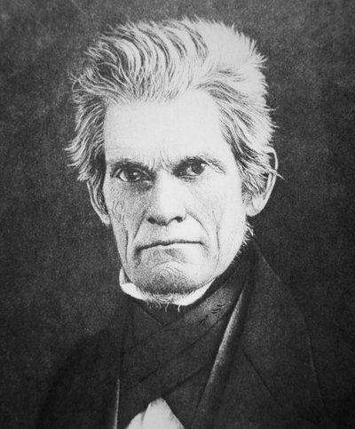 John C. Calhoun (1782-1850) (s/h-billede) af American Photographer