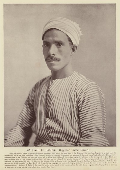 Mahomet El Bashse, egyptisk kamelfører af American Photographer