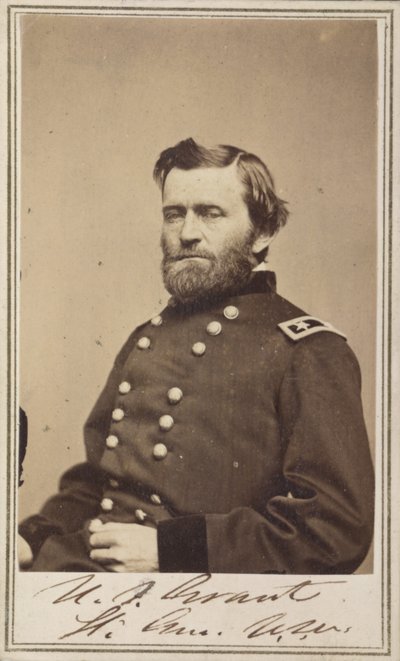 Generalmajor Ulysses S. Grant, officer i den føderale hær af American Photographer