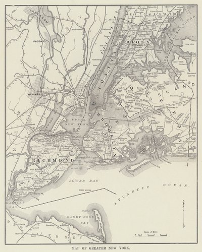 Kort over Greater New York (s/h foto) af American Photographer