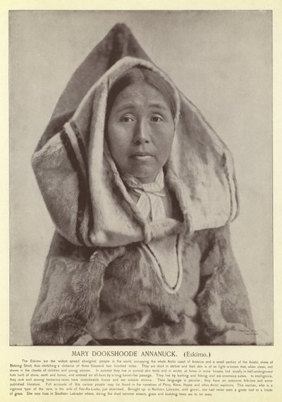 Mary Dookshoode Annanuck, eskimo af American Photographer