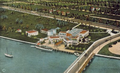 Miami, Florida, ca. 1925: Akvariet (farvefoto) af American Photographer