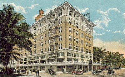 Miami, Florida, ca. 1925: The Urmey Hotel (farvefoto) af American Photographer
