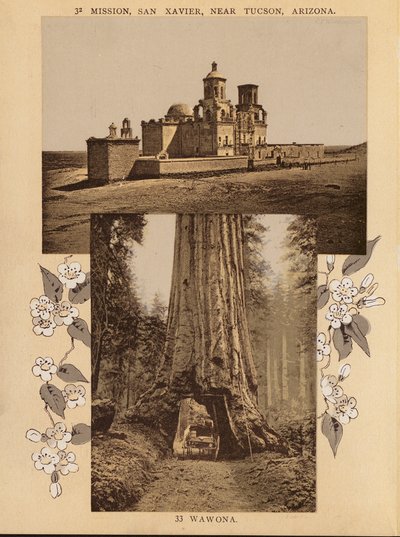 Mission, San Xavier, nær Tucson, Arizona; Wawona (s/h-foto) af American Photographer