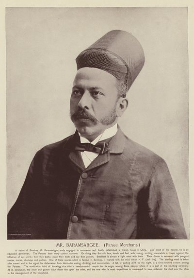 Hr. Baramsabgee, Parsee-købmand af American Photographer