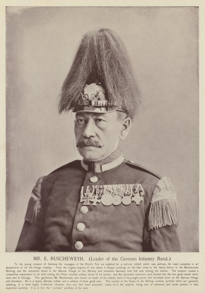 E Ruscheweyh, leder af det tyske infanteriorkester af American Photographer