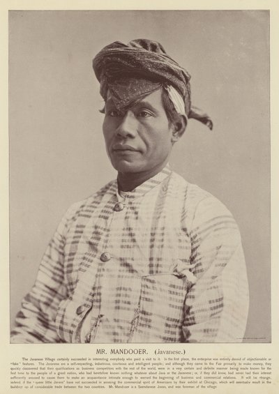 Mr. Mandooer, javanesisk af American Photographer
