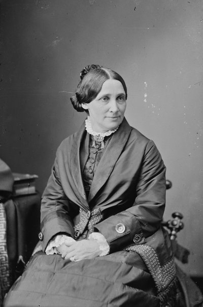 Fru Rutherford B. Hayes, 1870-80 af American Photographer