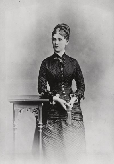 Mrs Theodore Roosevelt, ca. 1882 (s/h-foto) af American Photographer
