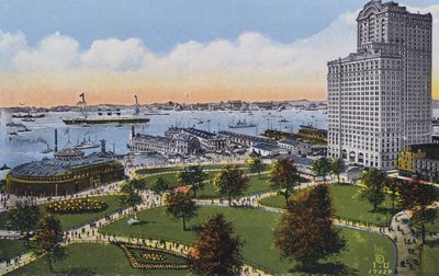 New York: Battery Park (farvefoto) af American Photographer