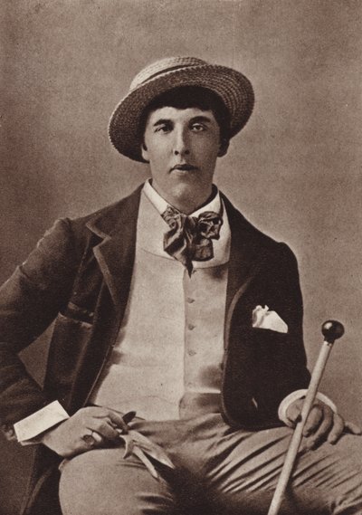 Oscar Wilde, irsk digter og dramatiker, i Amerika (s/h-foto) af American Photographer