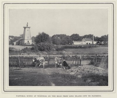 Pastoral scene ved Winfield, på vejen fra Long Island City til Flushing (s/h foto) af American Photographer