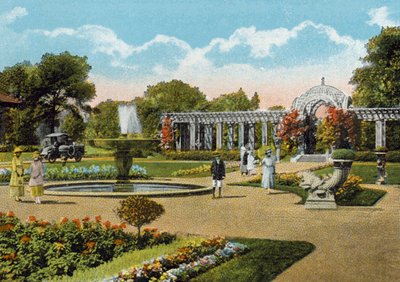 Pergola, nær Administration Building, Washington Park (farvet foto) af American Photographer