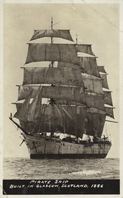 Piratskib, bygget i Glasgow, Skotland, 1886 af American Photographer