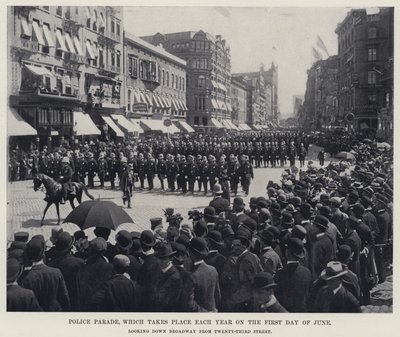 Politiparade, som finder sted hvert år den første dag i juni (s/h foto) af American Photographer