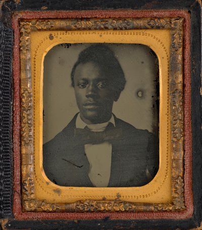 Portræt af en mand, ca. 1860 (foto) af American Photographer